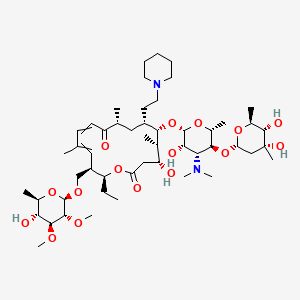 molecular formula C51H88N2O16 B1436981 Tylosin, 20-deoxo-20-(1-piperidinyl)- CAS No. 1003024-00-7