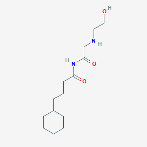 molecular formula C14H26N2O3 B1436983 4-Cyclohexyl-N-((2-hydroxyethyl)glycyl)butanamide CAS No. 864434-15-1