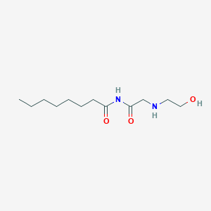 molecular formula C12H24N2O3 B1436986 N-((2-Hydroxyethyl)glycyl)octanamide CAS No. 869652-63-1