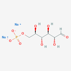 molecular formula C6H11Na2O9P B1436987 Sodium (2R,3R,4R,5R)-2,3,4,5-tetrahydroxy-6-oxohexyl phosphate CAS No. 1161976-98-2