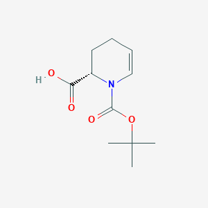 molecular formula C11H17NO4 B1436991 (S)-1-BOC-2-PIPERIDENE-6-CARBOXYLIC ACID CAS No. 222851-92-5