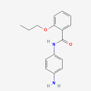 molecular formula C16H18N2O2 B1437016 N-(4-Aminophenyl)-2-propoxybenzamide CAS No. 1020054-03-8