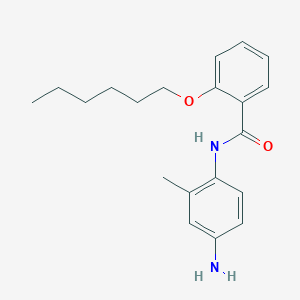 molecular formula C20H26N2O2 B1437022 N-(4-Amino-2-methylphenyl)-2-(hexyloxy)benzamide CAS No. 1020057-71-9