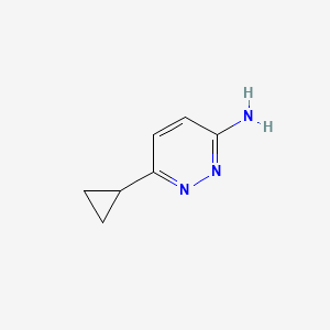 molecular formula C7H9N3 B1437024 6-Cyclopropylpyridazin-3-amine CAS No. 1159814-07-9