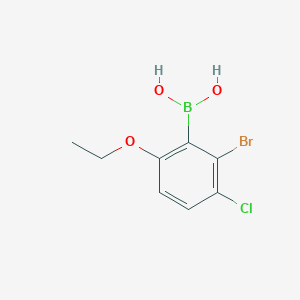 molecular formula C8H9BBrClO3 B1437025 2-Bromo-3-chloro-6-ethoxyphenylboronic acid CAS No. 1315476-02-8
