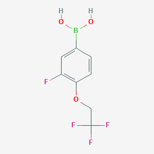 molecular formula C8H7BF4O3 B1437028 (3-氟-4-(2,2,2-三氟乙氧基)苯基)硼酸 CAS No. 947533-09-7
