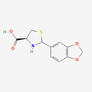 molecular formula C11H11NO4S B1437030 (4S)-2-(1,3-benzodioxol-5-yl)-1,3-thiazolidine-4-carboxylic acid CAS No. 1265908-15-3