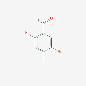molecular formula C8H6BrFO B1437031 5-溴-2-氟-4-甲基苯甲醛 CAS No. 497224-12-1