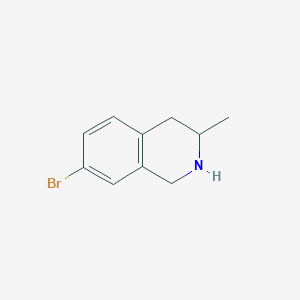molecular formula C10H12BrN B1437033 7-Bromo-3-methyl-1,2,3,4-tetrahydroisoquinoline CAS No. 848185-12-6
