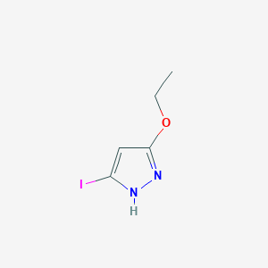 molecular formula C5H7IN2O B1437036 3-乙氧基-5-碘-1H-吡唑 CAS No. 1207431-92-2