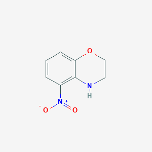 molecular formula C8H8N2O3 B143705 5-nitro-3,4-dihydro-2H-1,4-benzoxazine CAS No. 137469-90-0