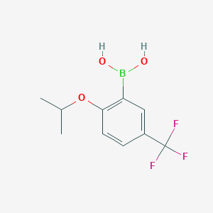 molecular formula C10H12BF3O3 B1437051 (2-Isopropoxy-5-(trifluoromethyl)phenyl)boronic acid CAS No. 850593-12-3