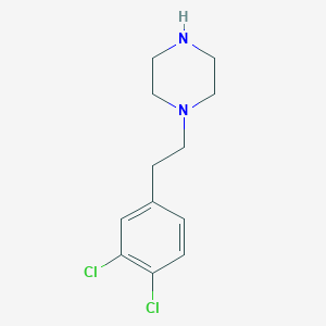 molecular formula C12H16Cl2N2 B1437054 1-[2-(3,4-Dichlorophenyl)ethyl]piperazine CAS No. 150208-27-8