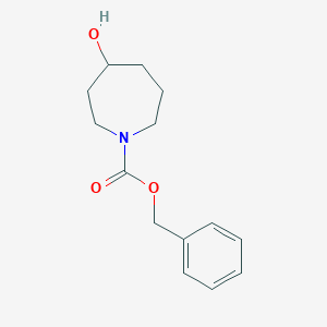 molecular formula C14H19NO3 B1437057 苯甲酸 4-羟基氮杂环己烷-1-甲酯 CAS No. 648418-25-1