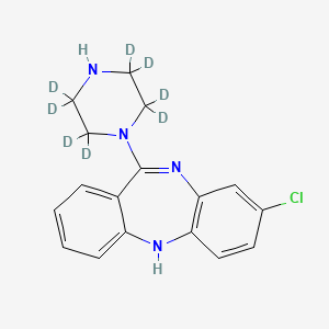 molecular formula C17H17ClN4 B1437066 N-Desmethylclozapine-d8 