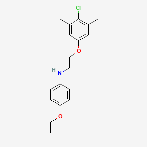 molecular formula C18H22ClNO2 B1437078 N-[2-(4-Chloro-3,5-dimethylphenoxy)ethyl]-4-ethoxyaniline CAS No. 1040686-83-6