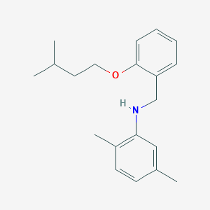 molecular formula C20H27NO B1437079 N-[2-(Isopentyloxy)benzyl]-2,5-dimethylaniline CAS No. 1040687-58-8
