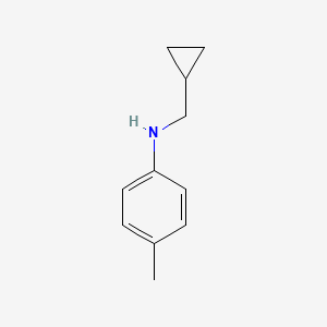 molecular formula C11H15N B1437080 N-(Cyclopropylmethyl)-4-methylaniline CAS No. 356539-35-0