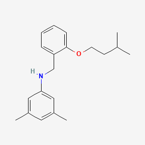 molecular formula C20H27NO B1437081 N-[2-(Isopentyloxy)benzyl]-3,5-dimethylaniline CAS No. 1040686-88-1