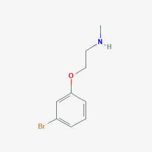 molecular formula C9H12BrNO B1437089 2-(3-Bromophenoxy)-N-methylethanamine CAS No. 100607-15-6