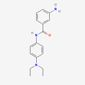 molecular formula C17H21N3O B1437095 3-Amino-N-[4-(diethylamino)phenyl]benzamide CAS No. 1018244-09-1