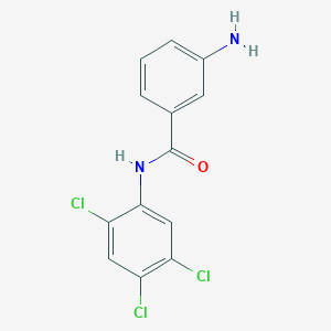 molecular formula C13H9Cl3N2O B1437096 3-Amino-N-(2,4,5-trichlorophenyl)benzamide CAS No. 1020054-06-1