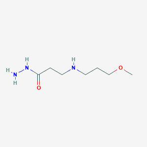 molecular formula C7H17N3O2 B1437097 3-[(3-Methoxypropyl)amino]propanohydrazide CAS No. 1040687-95-3