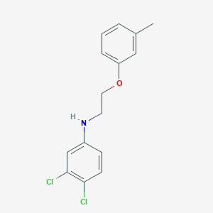 molecular formula C15H15Cl2NO B1437099 3,4-Dichloro-N-[2-(3-methylphenoxy)ethyl]aniline CAS No. 1040688-73-0