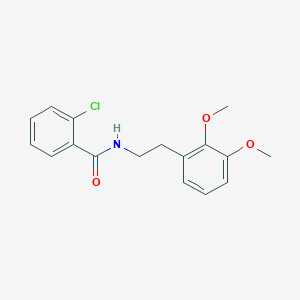molecular formula C17H18ClNO3 B1437106 N-[2-(2,3-Dimethoxyphenyl)ethyl]-2-chlorobenzamide CAS No. 320576-19-0