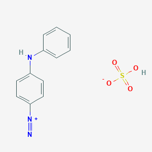 molecular formula C12H11N3O4S B143711 4-anilinobenzenediazonium;hydrogen sulfate CAS No. 139479-06-4