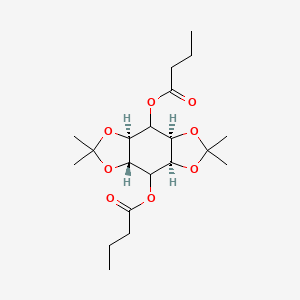 molecular formula C20H32O8 B1437111 (3AR,4R,4aR,7aR,8R,8aS)-2,2,6,6-tetramethylhexahydrobenzo[1,2-d:4,5-d']bis([1,3]dioxole)-4,8-diyl dibutyrate CAS No. 1307298-34-5