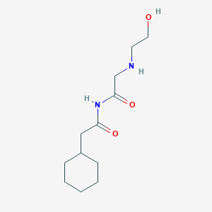 molecular formula C12H22N2O3 B1437112 2-Cyclohexyl-N-((2-hydroxyethyl)glycyl)acetamide CAS No. 603111-75-7