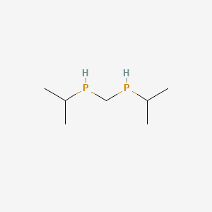 molecular formula C7H18P2 B14371126 Methylenebis[(propan-2-yl)phosphane] CAS No. 89915-94-6
