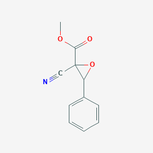 molecular formula C11H9NO3 B14371139 Methyl 2-cyano-3-phenyloxirane-2-carboxylate CAS No. 90179-18-3