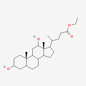 molecular formula C26H44O4 B1437115 (R)-Ethyl 4-((3R,5R,8R,9S,10S,12S,13R,14S,17R)-3,12-dihydroxy-10,13-dimethylhexadecahydro-1H-cyclopenta[a]phenanthren-17-yl)pentanoate CAS No. 69519-35-3