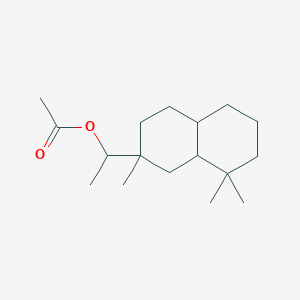 molecular formula C17H30O2 B14371187 1-(2,8,8-Trimethyldecahydronaphthalen-2-yl)ethyl acetate CAS No. 93813-20-8