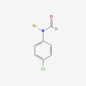 molecular formula C7H5BrClNO B14371195 N-Bromo-N-(4-chlorophenyl)formamide CAS No. 93663-19-5