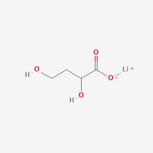 molecular formula C4H7LiO4 B1437120 2,4-Dihydroxybutanoic acid lithium CAS No. 170033-68-8