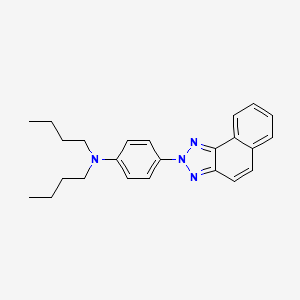 molecular formula C24H28N4 B14371203 N,N-Dibutyl-4-(2H-naphtho[1,2-d][1,2,3]triazol-2-yl)aniline CAS No. 90012-19-4