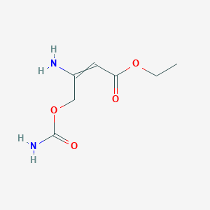 molecular formula C7H12N2O4 B14371214 Ethyl 3-amino-4-(carbamoyloxy)but-2-enoate CAS No. 90511-66-3