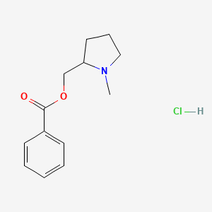 molecular formula C13H18ClNO2 B1437127 1-Methyl-2-pyrrolidinemethanol Benzoate Hydrochloride CAS No. 100609-40-3