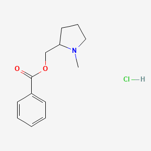 molecular formula C13H18ClNO2 B1437127 (1-Methylpyrrolidin-2-yl)methyl benzoate hydrochloride CAS No. 100609-40-3