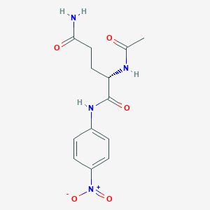 molecular formula C13H16N4O5 B1437128 (S)-2-Acetamido-N1-(4-nitrophenyl)pentanediamide CAS No. 87811-40-3