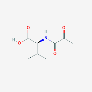 molecular formula C8H13NO4 B14371286 N-(2-Oxopropanoyl)-L-valine CAS No. 90088-56-5