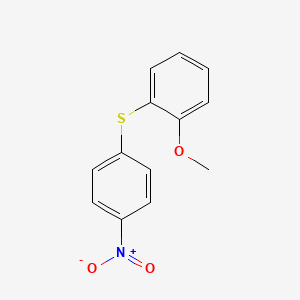 molecular formula C13H11NO3S B14371291 Benzene, 1-methoxy-2-[(4-nitrophenyl)thio]- CAS No. 91901-31-4
