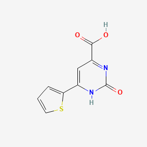 2-Oxo-6-(thiophen-2-yl)-1,2-dihydropyrimidine-4-carboxylic acid
