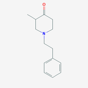 molecular formula C14H19NO B143714 3-Methyl-1-(2-phenylethyl)piperidin-4-one CAS No. 129164-39-2