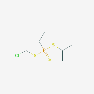 molecular formula C6H14ClPS3 B14371417 Chloromethyl propan-2-yl ethylphosphonotrithioate CAS No. 93630-21-8