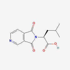 molecular formula C13H14N2O4 B1437144 (2S)-2-(1,3-dioxo-1,3-dihydro-2H-pyrrolo[3,4-c]pyridin-2-yl)-4-methylpentanoic acid CAS No. 1212195-99-7