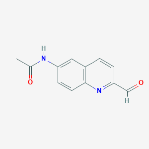 molecular formula C12H10N2O2 B1437149 N-(2-Formylquinolin-6-yl)acetamide CAS No. 915923-55-6